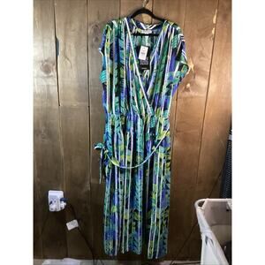 Loralette Dress Havana Maxi Oasis Leaf Size 22/24